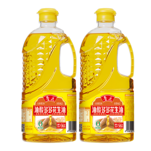 鲁花油酸多多5S压榨浓香花生油900m*2 家用炒菜 植物油 营养健康轻食 送礼佳品 物理压榨纯正 香浓味美