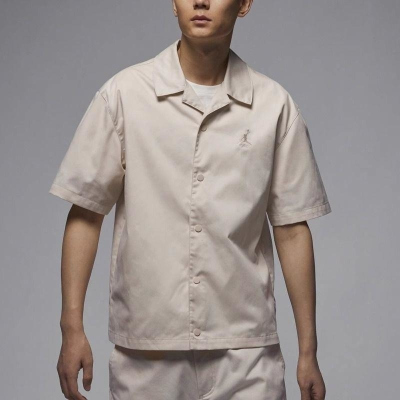 NIKE耐克衬衫运动休闲舒适针织翻领男装FN4626-203 D