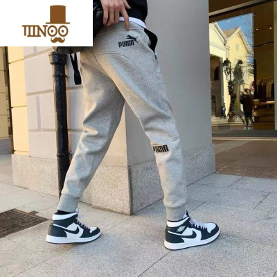 YANXU夏季新款卫裤男款运动休闲裤束脚哈伦裤春季小脚薄款长裤