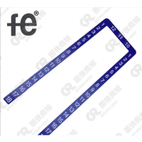 安全警示侧面端子号铭牌175X48X2mm个