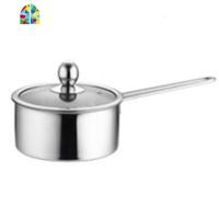 [特厚]摔不坏的锅汤锅奶锅不锈钢直角锅涮涮锅不粘锅炖锅煮粥锅 FENGHOU 26cm钢耳双柄加厚单底