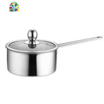 [特厚]摔不坏的锅汤锅奶锅不锈钢直角锅涮涮锅不粘锅炖锅煮粥锅 FENGHOU 26cm钢耳双柄加厚单底