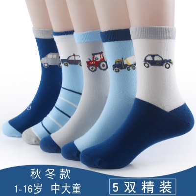 耐脏吸汗-秋冬儿童袜子男童女童中筒袜男孩小孩袜宝宝春秋童袜莎丞