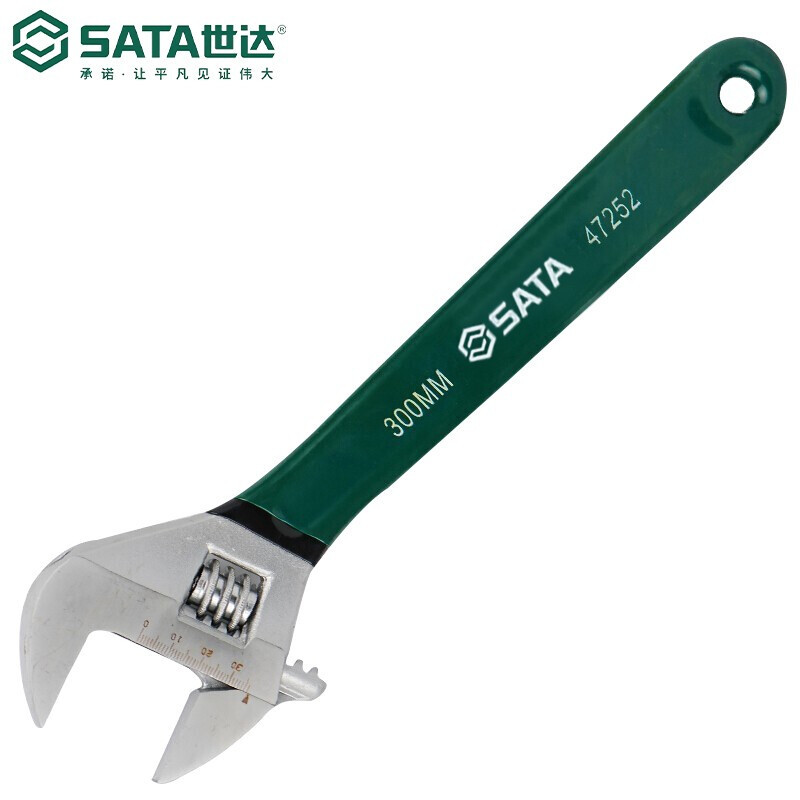 世达(SATA)沾塑欧式活动扳手12寸 47252