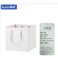 苏识 手提牛皮纸袋包装袋 28*28*30cm 人字带白卡10个装 AF224 包
