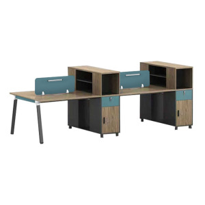 慧采云 办公家具职员桌办公桌组合现代简约员工位电脑桌4人财务桌 四人位