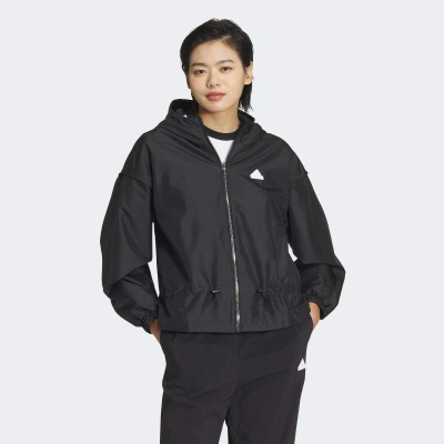 adidas/阿迪达斯连帽外套运动休闲加绒保暖女装夹克IM8813 C