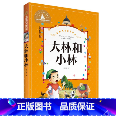 [正版]大林和小林 彩图注音版 世界文学名著宝库 6-12岁小学生一二三年级课外书儿童文学 小学生拼音版课外书 北日
