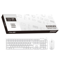 富勒fuhlen L618S商务办公有线键鼠套装 (计价单位:套)白色