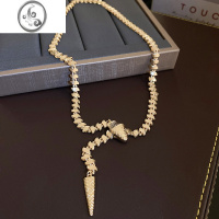 JiMi蛇形项链女款2023新款轻奢小众欧美高级感锁骨链颈链装饰配饰