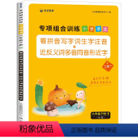 看拼音写词语 六年级下 [正版]看拼音写词语六年级下册生字注音语文同步专项训练书人教版小学6下语文生字组词基本功默写能手