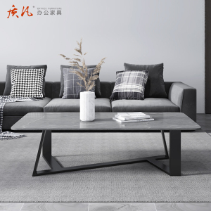 质凡 意式岩板茶几简约北欧式家用茶桌