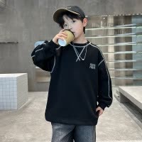 男童卫衣春秋款新款中大童秋季男孩秋装儿童洋气时髦上衣潮酷