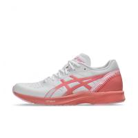 ASICS跑步鞋女反震抓地力强舒适支撑性好白色粉色装饰轻便