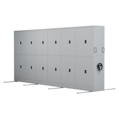 臻远 ZY-MJJA-13 电动密集架移动档案柜钢制轨道密集柜 通双节 一列六组