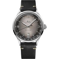 Mido瑞士男表 舵手系列潮流个性简约三针灰黑盘皮带长动能自动机械表