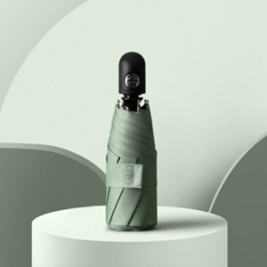 自动 五折铝合金 加厚黑胶布 橡胶漆手柄 YF-W2021015 晴雨两用伞