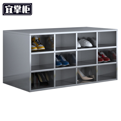 宜掌柜 不锈钢车间换鞋柜 双面24格(201)台