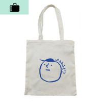 休闲韩版chic单肩帆布包包新潮女文艺ins简约学院风购物手提包袋NEW LAKE 米白色