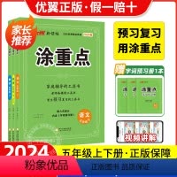 语文.人教版 五年级上 [正版]2024春新领程涂重点语文数学英语五年级上册下册二年级三年级四年级五年级六年级人教版课堂