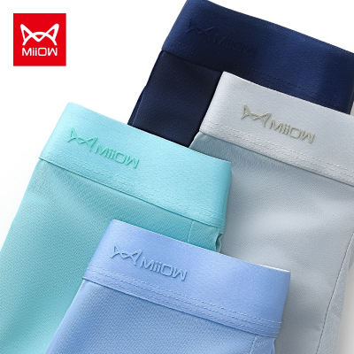 猫人男士内裤男四角裤冰丝透气抗菌男生个性感潮流平角裤衩短裤头M264T