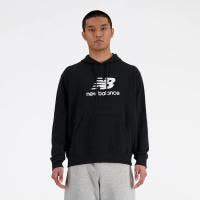 New Balance叠标宽松套头卫衣男春夏季舒适防风潮流拼接连帽运动衫