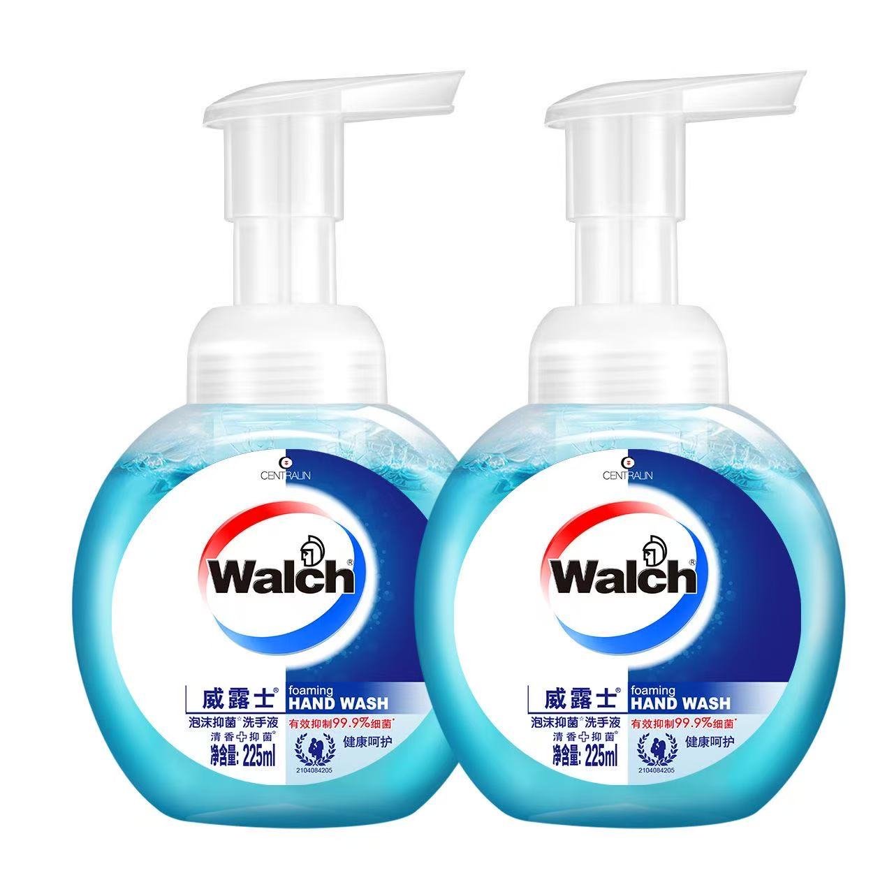 威露士 泡沫洗手液健康呵护225ml×2瓶(单位:瓶)