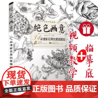 画意:34朵清新花草的素描图绘