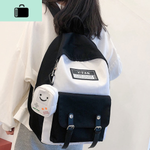 书包女韩版高中大学生森系日系双肩包初中学生简约百搭背包大容量NEW LAKE