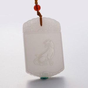梦克拉 和田玉吊坠 白玉 和田玉十二生肖吊坠 属相 和田玉生肖狗吊坠 玉佩 和田玉生肖狗吊坠
