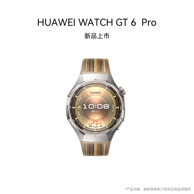 [智能手表]HUAWEI WATCH GT6 Pro (ATM-B29) 46mm 棕色复合编织表带 琥珀棕