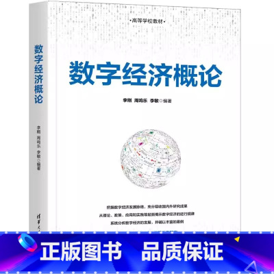 数字经济概论 [正版]数字经济概论 李刚 清华大学出版社 数字经济学的学科基础 我国数字经济的政策体系 专业书籍