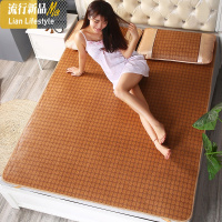 夏季凉席1.8m床单人学生宿舍席三件套1.5米夏天藤席子冰丝凉席 三维工匠