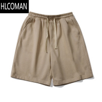 HLCOMAN街头美式篮球运动休闲短裤男款夏季潮牌休闲纯色基础款五分裤子