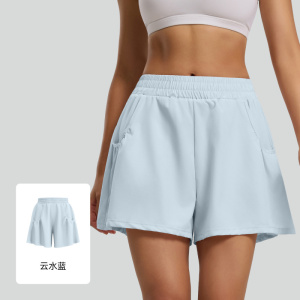 夏季休闲运动短裤女跑步户外高腰提臀健身裤家用短裤