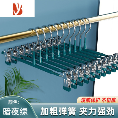 三维工匠裤架夹子裤夹衣架裤子专用晾晒家用防滑jk挂衣不锈钢裙夹器