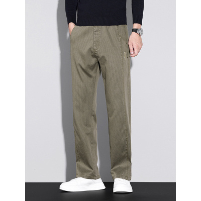 冬季厚款弹力男休闲裤商务裤新款时尚百搭日常通勤简约直筒裤