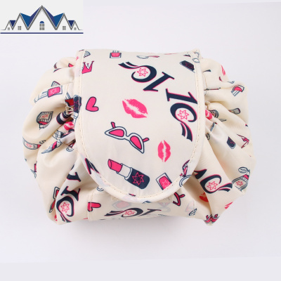 懒人化妆包便携抽绳旅行韩国大容量收纳包化妆袋洗漱包vely vely 三维工匠