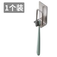 牙刷架子壁挂单人杯子墙上的卫生间吸壁式免打孔牙缸刷牙杯置物架 三维工匠 (五口之家优惠装)不锈钢牙刷架