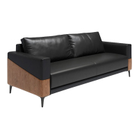 初嘉SF-D03办公沙发茶几组合商务会客区洽谈接待室沙发 西皮三人位