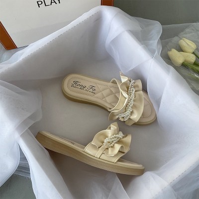 苏芈网红平底凉拖鞋女ins潮仙女风2021年新款夏季外穿时尚百搭沙滩鞋