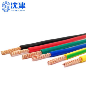 沈津 铜芯软电线 ZR-BVR-6mm²(100米) /捆 (颜色可备注)