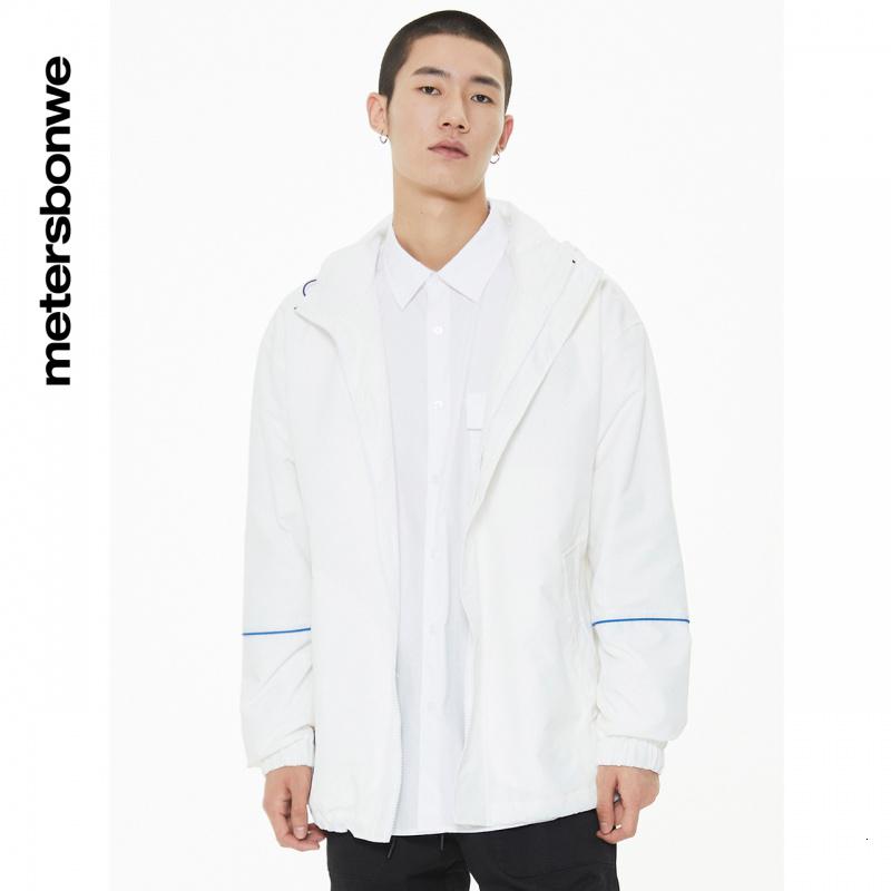 [1件3折价:99]美特斯邦威复古学院时尚夹克新款立体字母魔术贴外套男士