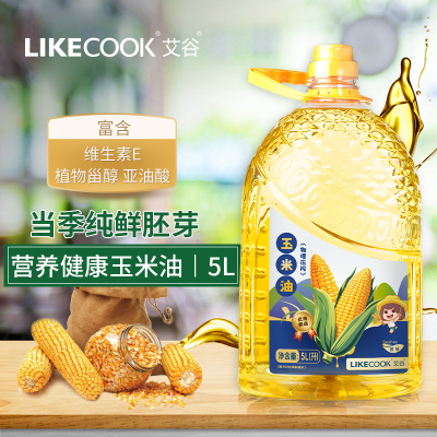 艾谷玉米油5L食用油物理压榨