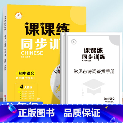 同步训练课课练八年级下语文 八年级/初中二年级 [正版]2023版新课堂同步训练语文八年级下册同步练习册人教版初二8年级