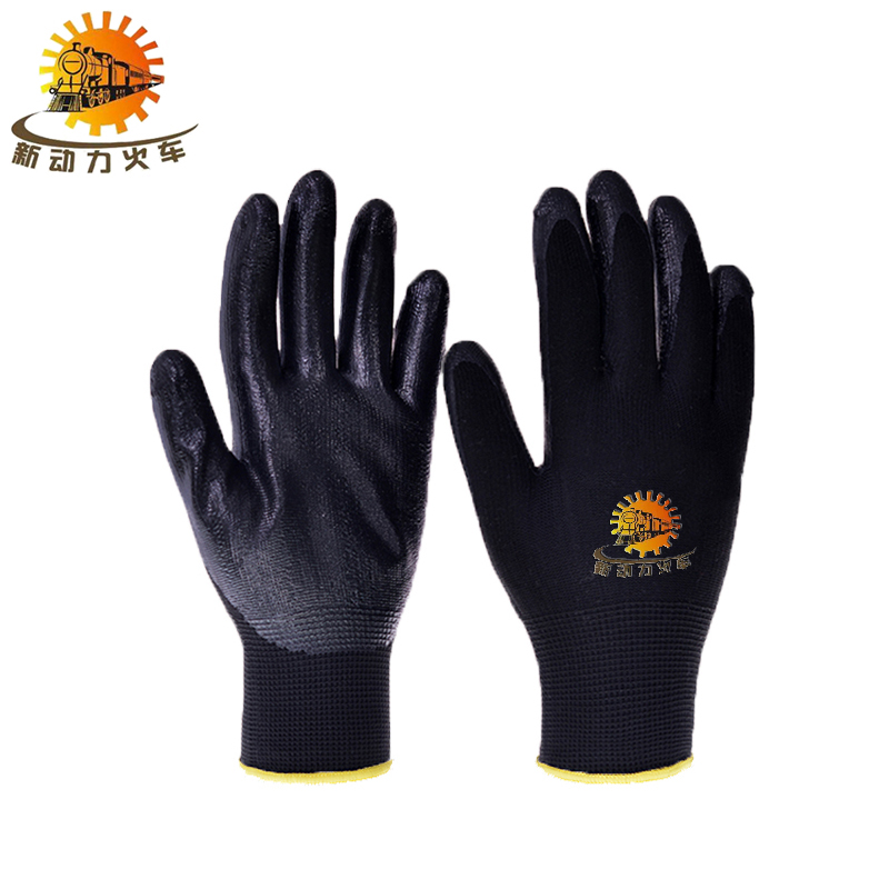 新动力火车 丁腈橡胶防滑手套 丁腈涂掌12副/包 包