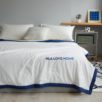 海澜之家夏凉被A类空调被可水洗薄款150*200cm藏青蓝