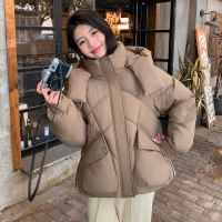 新款羽绒棉服女冬季时尚棉衣宽松显瘦加厚保暖可拆卸帽子棉袄