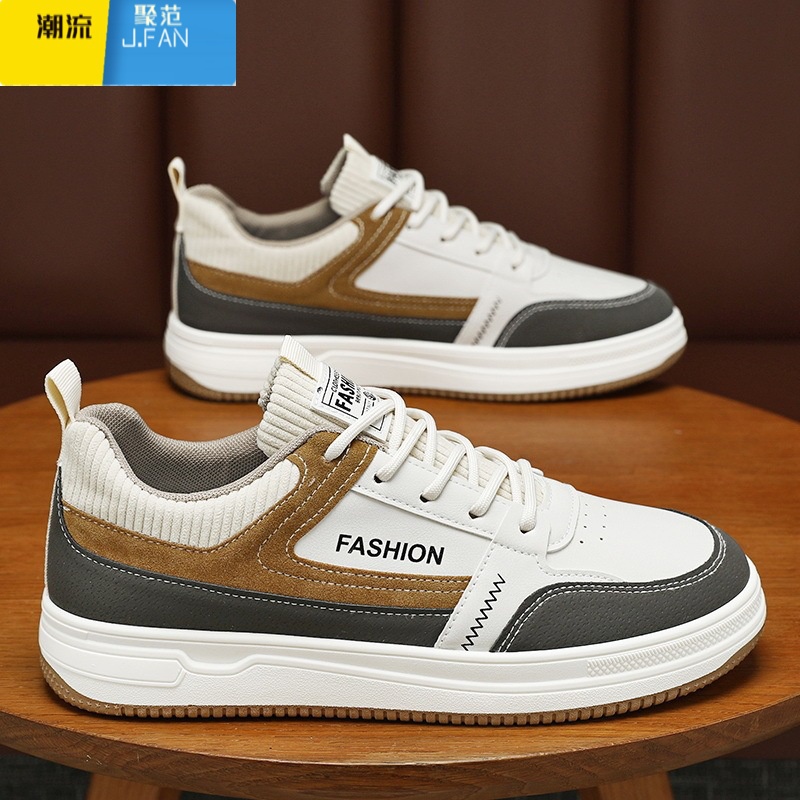 聚范男鞋2024新款款运动板鞋男款莆田休闲帆布鞋夏季透气百搭潮鞋