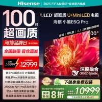 海信电视小墨E5Q Pro 100吋 超画质U+Mini LED 黑曜屏Pro 信芯芯片 300Hz